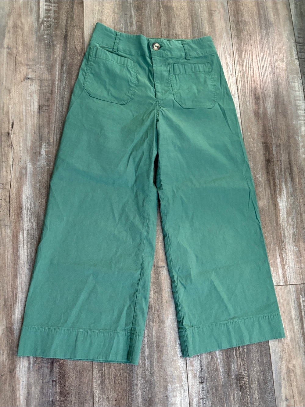 ANTHROPOLOGIE Maeve Collette Green Pants 28P